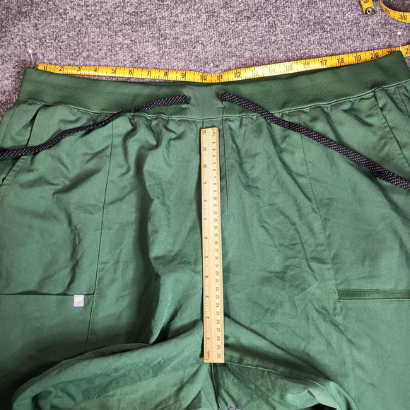 Fabletics Scrub Pants Womens 3X Hunter Green High Rise On Call Jogger Pockets - Picture 4 of 12